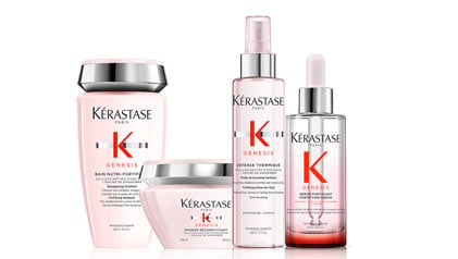 Kerastase Genesis Hair Care Reduces Hair Breakage From Brushing